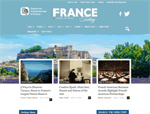 Tablet Screenshot of francetoday.com